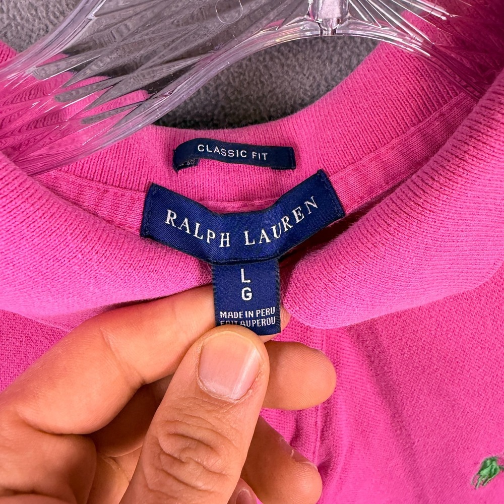 Lot of 2 Ralph Lauren Womens Polo Shirts Size L Collared Golf Preppy Summer Cute - Picture 3 of 11
